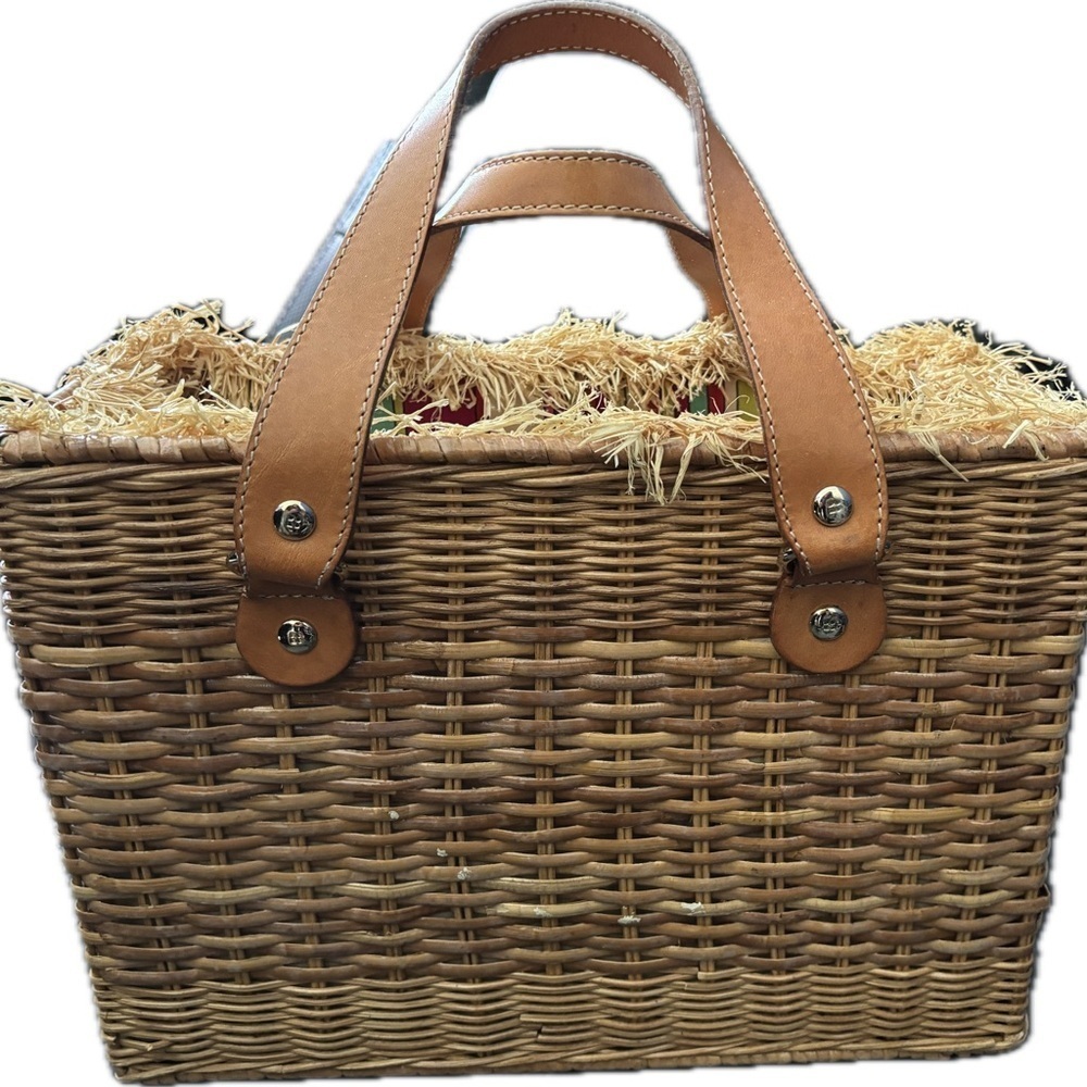 Kate Spade Wicker Tote Bag - Picture 3 of 10